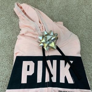 Pink zip up hoodie